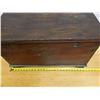Image 13 : Carved Wooden Hinged Chest w/ Mother of Pearl Inlay, 27" x 13" x 15"H