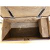 Image 4 : Carved Wooden Hinged Chest w/ Mother of Pearl Inlay, 27" x 13" x 15"H