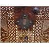Image 8 : Carved Wooden Hinged Chest w/ Mother of Pearl Inlay, 27" x 13" x 15"H