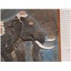 Image 3 : Carved & Painted Wooden Elephant Wall Panel 17" x 12"