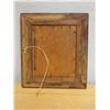 Image 5 : Fisherman Original Artwork by Artist J. Bouillaini (?), Wood Framed 13" x 14"
