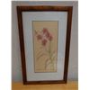 Image 1 : Botanical Artwork, Marked Artist Proof 2/5 Wren w/ Stamp, 13" x 21" Framed & Matted