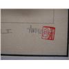 Image 5 : Botanical Artwork Marked Artist Proof 2/5  Wren w/ Stamp, 13" x 21" Framed & Matted