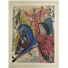 Image 2 : Pa'u Rider Woodblock Print by Artist John Young '52, 15" x 19" Framed