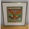 Image 1 : Now the Chariot Wheel Mixed Media Artwork, 13" x 14" Framed & Matted