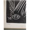 Image 4 : New Banana (Pola) Block Print 3/80 by Tomas Belsky '98,  17" x 25" Framed