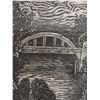 Image 3 : Maui's Canoe Ltd. Ed. Artwork 20/50 Hilo by Tomas Belsky '92,  15" x 18" Framed & Matted