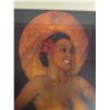 Image 3 : Polynesian Woman Art Print by Edgar Leeteg, Tahiti, Framed & Matted 15" x 18"