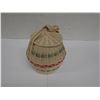 Image 2 : Woven Basket Container w/ Lid & Strap 5" Dia, 7"H