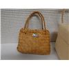 Image 2 : Qty 2 Woven Purses w/ Straps, Misc Sizes