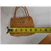 Image 5 : Qty 2 Woven Purses w/ Straps, Misc Sizes
