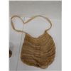 Image 10 : Woven Purse w/ Strap & Oval Basket Container w/ Lid, Misc Sizes