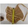 Image 14 : Woven Purse w/ Strap & Oval Basket Container w/ Lid, Misc Sizes