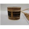 Image 2 : Woven Purse w/ Strap & Oval Basket Container w/ Lid, Misc Sizes