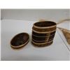 Image 3 : Woven Purse w/ Strap & Oval Basket Container w/ Lid, Misc Sizes