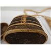 Image 6 : Woven Purse w/ Strap & Oval Basket Container w/ Lid, Misc Sizes