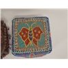 Image 8 : Qty 2 Square Beaded Trinket Boxes w/ Lids, 4" x 4" x 4.5"H