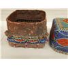 Image 9 : Qty 2 Square Beaded Trinket Boxes w/ Lids, 4" x 4" x 4.5"H