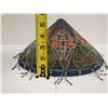 Image 19 : Two Woven Bowls & One Ceremonial Beaded Hat, Misc Sizes