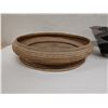 Image 2 : Two Woven Bowls & One Ceremonial Beaded Hat, Misc Sizes