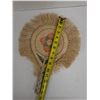Image 8 : Qty 2 Hand-Woven Fans Approx. 12" x 14"L