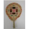 Image 13 : Qty 2 Hand-Woven Fans Approx. 9" x 14"L