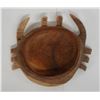 Image 1 : Wooden Crab Shaped Bowl 7" x 7" x 2"