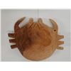 Image 6 : Wooden Crab Shaped Bowl 7" x 7" x 2"