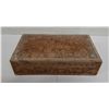 Image 1 : Carved Wooden Box w/ Hinged Lid 10" x 6" x 2.5"
