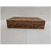Image 2 : Carved Wooden Box w/ Hinged Lid 10" x 6" x 2.5"