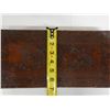 Image 10 : Carved Wooden Box & Contents (misc hair accessories) 13" x 7 X 2.5"H