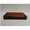 Image 8 : Carved Wooden Box & Contents (misc hair accessories) 13" x 7 X 2.5"H