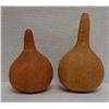 Image 1 : Qty 2 Carved, Hollow Gourd Containers w/ Stopper, Misc Sizes