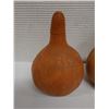 Image 3 : Qty 2 Carved, Hollow Gourd Containers w/ Stopper, Misc Sizes