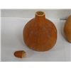 Image 6 : Qty 2 Carved, Hollow Gourd Containers w/ Stopper, Misc Sizes