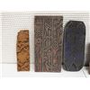 Image 2 : Qty 6  Hand Carved Wooden Printing Blocks for Artwork, Misc Sizes