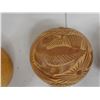 Image 3 : Qty 3 Carved Maracas Gourds Percussion Rattle Instruments, Misc Sizes