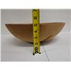 Image 10 : Large Carved Wooden Bowl 16" Dia, 5"H