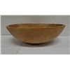 Image 1 : Large Carved Wooden Bowl 16" Dia, 5"H