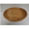 Image 2 : Large Carved Wooden Bowl 16" Dia, 5"H