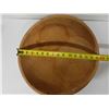 Image 9 : Large Carved Wooden Bowl 16" Dia, 5"H