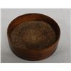 Image 1 : Round Wooden Coaster/Block Marked Koa, Kona Hawaii 1986 w/ Signature 4.5" Dia, 1.75"H