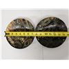 Image 13 : Qty 2 Carved Bowls w/ Inlaid Paisley Design Approx. 7.5" Dia, 1.75"H