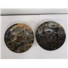 Image 2 : Qty 2 Carved Bowls w/ Inlaid Paisley Design Approx. 7.5" Dia, 1.75"H