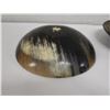 Image 7 : Qty 2 Carved Bowls w/ Inlaid Paisley Design Approx. 7.5" Dia, 1.75"H