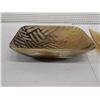Image 3 : Qty 2 Square Serving Plates w/ Handcrafted Design, Misc Sizes