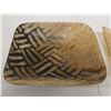 Image 4 : Qty 2 Square Serving Plates w/ Handcrafted Design, Misc Sizes