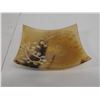 Image 8 : Qty 2 Square Serving Plates w/ Handcrafted Design, Misc Sizes
