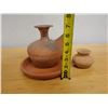 Image 12 : Thai Earthenware Kendi Water Vessel on Base & Small Jar, Misc Sizes