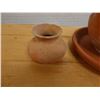 Image 2 : Thai Earthenware Kendi Water Vessel on Base & Small Jar, Misc Sizes